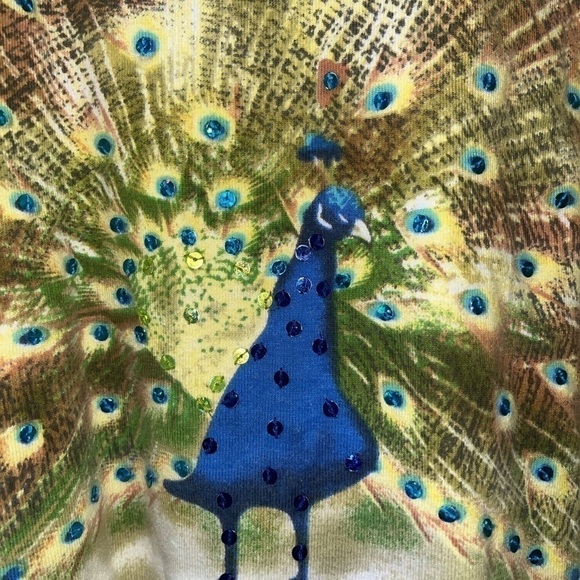 - Vintage Peacock Cropped Top!! - Picture 3 of 5